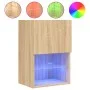TV-Möbel mit LED-Lichtern, 2 Stück, Sonoma-Eiche, 40,5x30x60 cm. von , TV-Möbel - Ref: Foro24-837034, Preis: 75,03 €, Rabatt: %