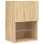 TV-Möbel mit LED-Lichtern, 2 Stück, Sonoma-Eiche, 40,5x30x60 cm. von , TV-Möbel - Ref: Foro24-837034, Preis: 75,03 €, Rabatt: %