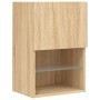 TV-Möbel mit LED-Lichtern, 2 Stück, Sonoma-Eiche, 40,5x30x60 cm. von , TV-Möbel - Ref: Foro24-837034, Preis: 75,77 €, Rabatt: %