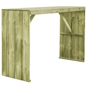 Mesa de bar de madera de pino impregnada 170x60x110 cm