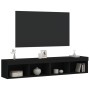 TV-Möbel mit LED-Lichtern, 2 Stück, schwarz, 80x30x30 cm. von , TV-Möbel - Ref: Foro24-837144, Preis: 78,67 €, Rabatt: %