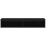 Muebles de TV con luces LED 2 uds negro 80x30x30 cm de , Muebles TV - Ref: Foro24-837144, Precio: 77,45 €, Descuento: %
