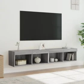 TV-Möbel mit LED-Lichtern, 2 Stück, Sonoma Grau, 80x30x30 cm. von , TV-Möbel - Ref: Foro24-837152, Preis: 72,91 €, Rabatt: %