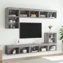 TV-Möbel mit LED-Lichtern, 2 Stück, Sonoma Grau, 80x30x30 cm. von , TV-Möbel - Ref: Foro24-837152, Preis: 72,91 €, Rabatt: %