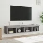 TV-Möbel mit LED-Lichtern, 2 Stück, Sonoma Grau, 80x30x30 cm. von , TV-Möbel - Ref: Foro24-837152, Preis: 72,91 €, Rabatt: %