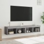 TV-Möbel mit LED-Lichtern, 2 Stück, Sonoma Grau, 80x30x30 cm. von , TV-Möbel - Ref: Foro24-837152, Preis: 74,06 €, Rabatt: %