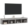 TV-Möbel mit LED-Lichtern, 2 Stück, Sonoma Grau, 80x30x30 cm. von , TV-Möbel - Ref: Foro24-837152, Preis: 74,06 €, Rabatt: %