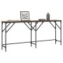 Mesa consola madera de ingeniería marrón roble 180x29x75 cm by , Side tables - Ref: Foro24-837766, Price: 57,57 €, Discount: %