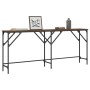Mesa consola madera de ingeniería marrón roble 180x29x75 cm by , Side tables - Ref: Foro24-837766, Price: 58,26 €, Discount: %