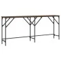 Mesa consola madera de ingeniería marrón roble 180x29x75 cm by , Side tables - Ref: Foro24-837766, Price: 57,57 €, Discount: %