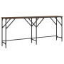 Mesa consola madera de ingeniería marrón roble 180x29x75 cm by , Side tables - Ref: Foro24-837766, Price: 58,26 €, Discount: %