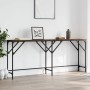 Mesa consola madera de ingeniería marrón roble 180x29x75 cm by , Side tables - Ref: Foro24-837766, Price: 58,26 €, Discount: %