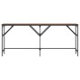Mesa consola madera de ingeniería marrón roble 180x29x75 cm by , Side tables - Ref: Foro24-837766, Price: 58,26 €, Discount: %
