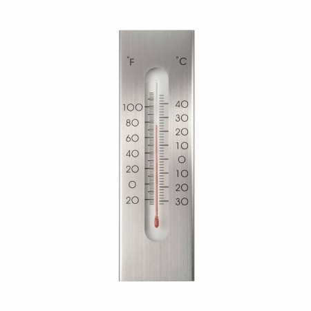 Nature Aluminium-Außenwandthermometer 7x1x23 cm von Nature, Vorhersagen und Wetterstationen - Ref: Foro24-423524, Preis: 19,2...