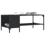 Mitteltisch mit Regal aus schwarzem Ingenieurholz 100x51x40 cm. von , Couchtisch - Ref: Foro24-837732, Preis: 37,11 €, Rabatt: %
