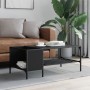 Mesa de centro con estante madera ingeniería negro 100x51x40 cm by , Coffee table - Ref: Foro24-837732, Price: 37,43 €, Disco...