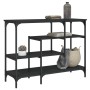 Mesa consola con estantes negro 100x35x75 cm de , Mesas auxiliares - Ref: Foro24-837787, Precio: 60,04 €, Descuento: %