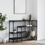 Mesa consola con estantes negro 100x35x75 cm de , Mesas auxiliares - Ref: Foro24-837787, Precio: 60,04 €, Descuento: %