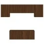 Muebles de TV de pared 6 pzas madera de ingeniería marrón roble de , Muebles TV - Ref: Foro24-3216445, Precio: 184,37 €, Desc...
