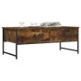 Rauchige Eichenholz-Ingenieurholz-Couchtisch 101x49x39,5 cm von , Couchtisch - Ref: Foro24-837739, Preis: 61,73 €, Rabatt: %