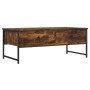 Mesa de centro madera ingeniería roble ahumado 101x49x39,5 cm de , Mesas de centro - Ref: Foro24-837739, Precio: 62,46 €, Des...