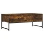 Rauchige Eichenholz-Ingenieurholz-Couchtisch 101x49x39,5 cm von , Couchtisch - Ref: Foro24-837739, Preis: 61,73 €, Rabatt: %