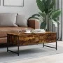 Rauchige Eichenholz-Ingenieurholz-Couchtisch 101x49x39,5 cm von , Couchtisch - Ref: Foro24-837739, Preis: 61,73 €, Rabatt: %