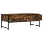 Rauchige Eichenholz-Ingenieurholz-Couchtisch 101x49x39,5 cm von , Couchtisch - Ref: Foro24-837739, Preis: 61,73 €, Rabatt: %