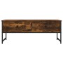 Mesa de centro madera ingeniería roble ahumado 101x49x39,5 cm de , Mesas de centro - Ref: Foro24-837739, Precio: 62,46 €, Des...