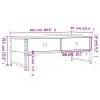 Mesa de centro madera ingeniería roble ahumado 101x49x39,5 cm de , Mesas de centro - Ref: Foro24-837739, Precio: 62,46 €, Des...