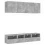 Wand-TV-Möbel 5-teilig aus grauem Beton-Ingenieurholz von , TV-Möbel - Ref: Foro24-3216514, Preis: 150,06 €, Rabatt: %