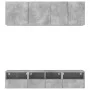 Wand-TV-Möbel 5-teilig aus grauem Beton-Ingenieurholz von , TV-Möbel - Ref: Foro24-3216514, Preis: 150,06 €, Rabatt: %