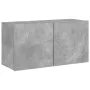 Wand-TV-Möbel 5-teilig aus grauem Beton-Ingenieurholz von , TV-Möbel - Ref: Foro24-3216514, Preis: 150,06 €, Rabatt: %