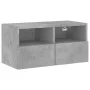 Wand-TV-Möbel 5-teilig aus grauem Beton-Ingenieurholz von , TV-Möbel - Ref: Foro24-3216514, Preis: 150,06 €, Rabatt: %
