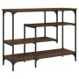 Mesa consola con estantes roble marrón 100x35x75 cm by , Side tables - Ref: Foro24-837791, Price: 62,70 €, Discount: %