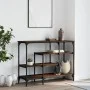 Mesa consola con estantes roble marrón 100x35x75 cm by , Side tables - Ref: Foro24-837791, Price: 62,70 €, Discount: %
