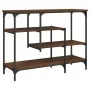 Mesa consola con estantes roble marrón 100x35x75 cm by , Side tables - Ref: Foro24-837791, Price: 62,70 €, Discount: %