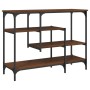 Mesa consola con estantes roble marrón 100x35x75 cm by , Side tables - Ref: Foro24-837791, Price: 63,46 €, Discount: %