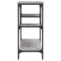 Mesa consola con estantes gris Sonoma 100x35x75 cm de , Mesas auxiliares - Ref: Foro24-837785, Precio: 61,04 €, Descuento: %