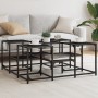 Mesa de centro madera de ingeniería negro 91x91x40 cm by , Coffee table - Ref: Foro24-839073, Price: 58,47 €, Discount: %