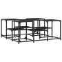 Mesa de centro madera de ingeniería negro 91x91x40 cm by , Coffee table - Ref: Foro24-839073, Price: 58,47 €, Discount: %