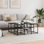 Mesa de centro madera de ingeniería negro 91x91x40 cm by , Coffee table - Ref: Foro24-839073, Price: 58,47 €, Discount: %