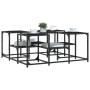 Mesa de centro madera de ingeniería negro 91x91x40 cm by , Coffee table - Ref: Foro24-839073, Price: 58,47 €, Discount: %