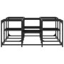 Mesa de centro madera de ingeniería negro 91x91x40 cm by , Coffee table - Ref: Foro24-839073, Price: 58,47 €, Discount: %