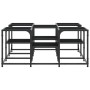 Mesa de centro madera de ingeniería negro 91x91x40 cm by , Coffee table - Ref: Foro24-839073, Price: 58,47 €, Discount: %