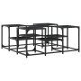 Mesa de centro madera de ingeniería negro 91x91x40 cm by , Coffee table - Ref: Foro24-839073, Price: 58,47 €, Discount: %
