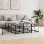 Mesa de centro madera de ingeniería gris Sonoma 121x121x40 cm by , Coffee table - Ref: Foro24-839071, Price: 72,72 €, Discoun...