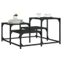 Mitteltisch aus schwarzem Ingenieurholz 68x68x40 cm von , Couchtisch - Ref: Foro24-837747, Preis: 36,80 €, Rabatt: %