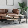 Mitteltisch aus Sonoma-Eichenfurnierholz 107x107x40 cm von , Couchtisch - Ref: Foro24-837753, Preis: 50,20 €, Rabatt: %