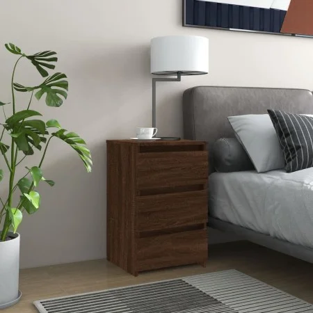 Mesitas de noche 2 uds contrachapado roble marrón 40x35x62,5 cm de , Mesitas de noche - Ref: Foro24-815176, Precio: 99,33 €, ...